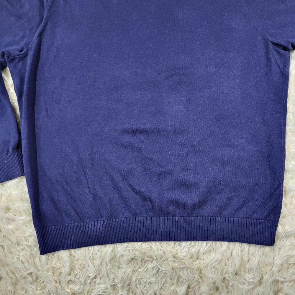 Vineyard Vines Navy Blue Quarter Zip Mens Sweater XXL - Picture 13 of 15